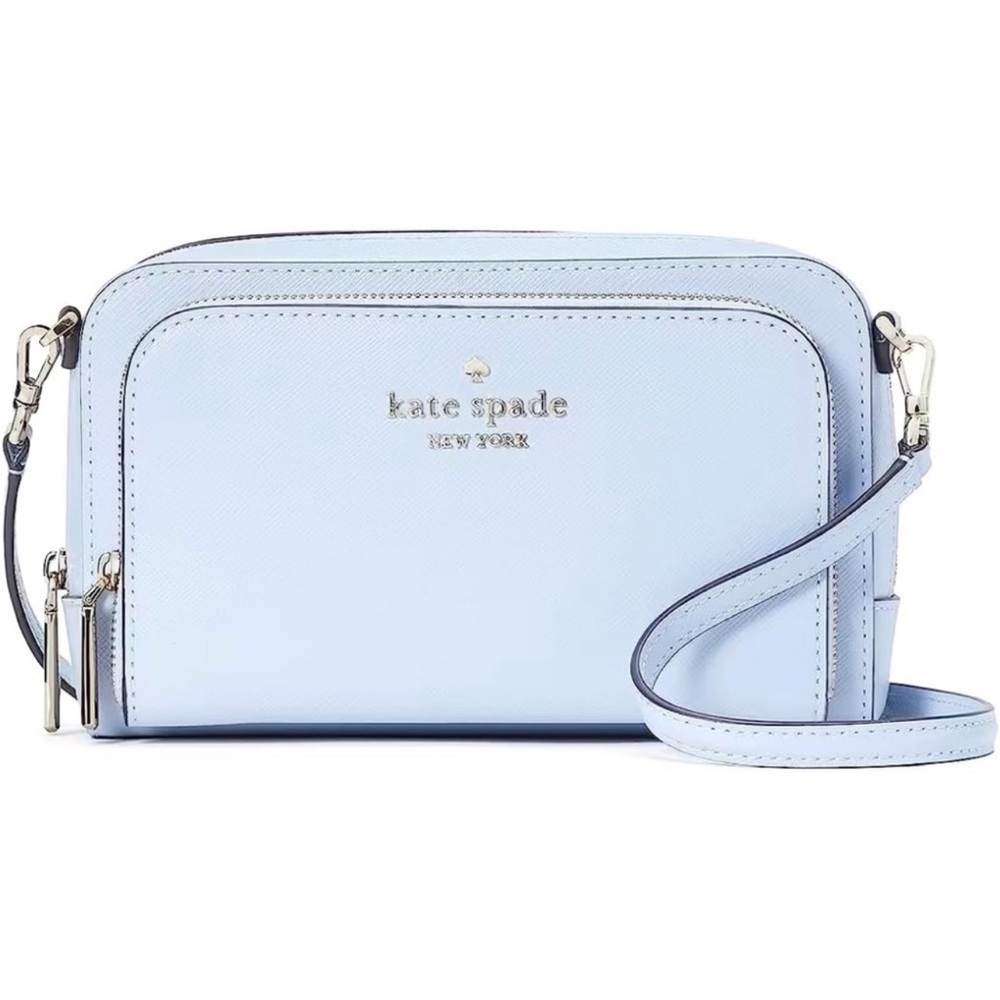 Brand New Kate Spade Staci Dual Zip Around Crossbody in
NWT
Pale Hydrangea